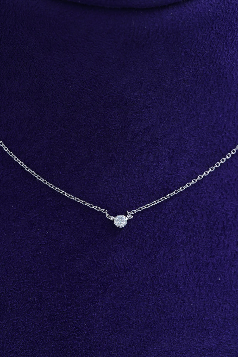 White Diamond Studd Necklace