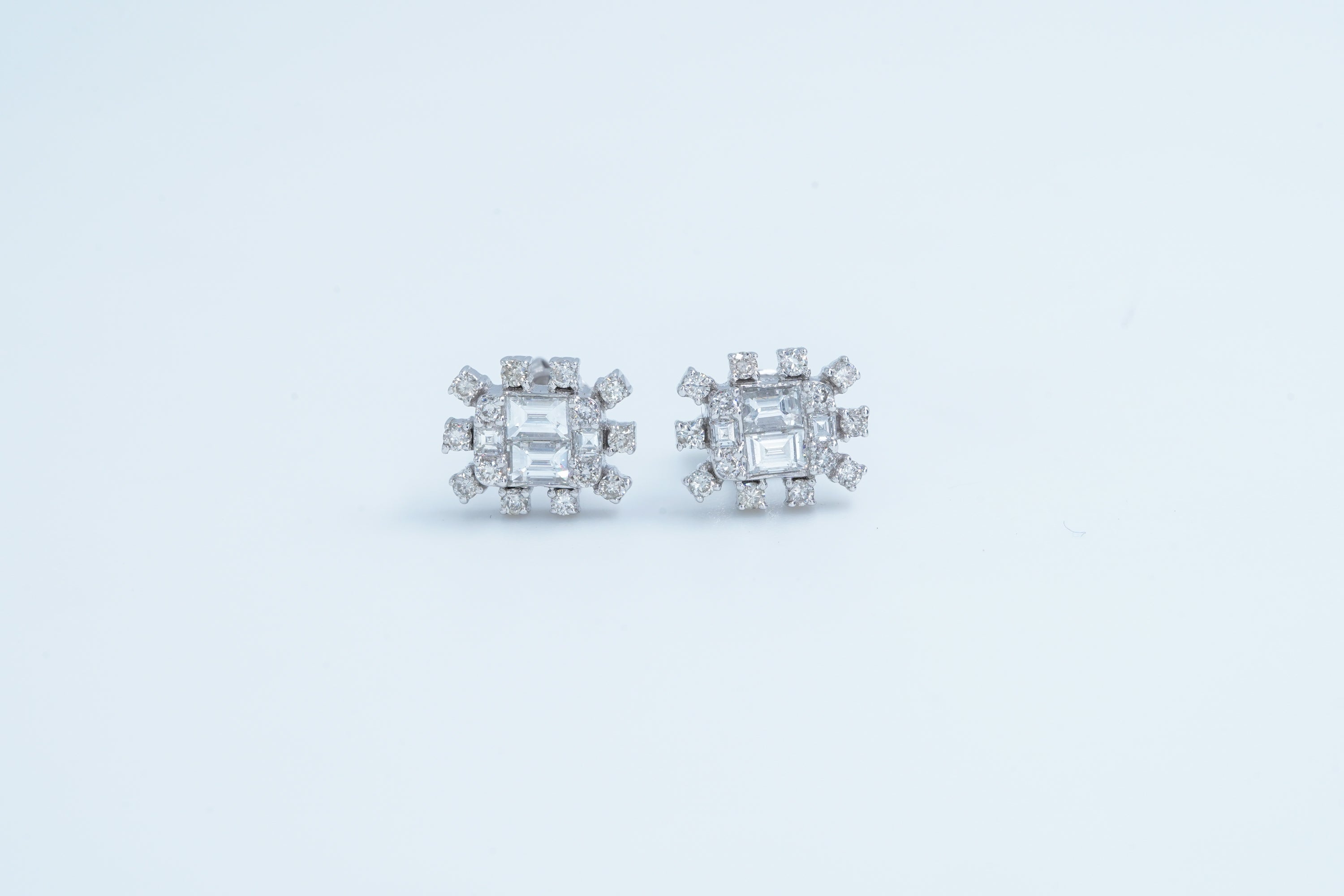 Diamond Sun Earrings