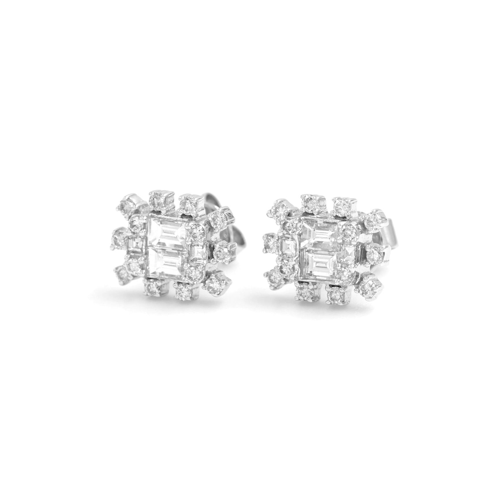 Diamond Sun Earrings