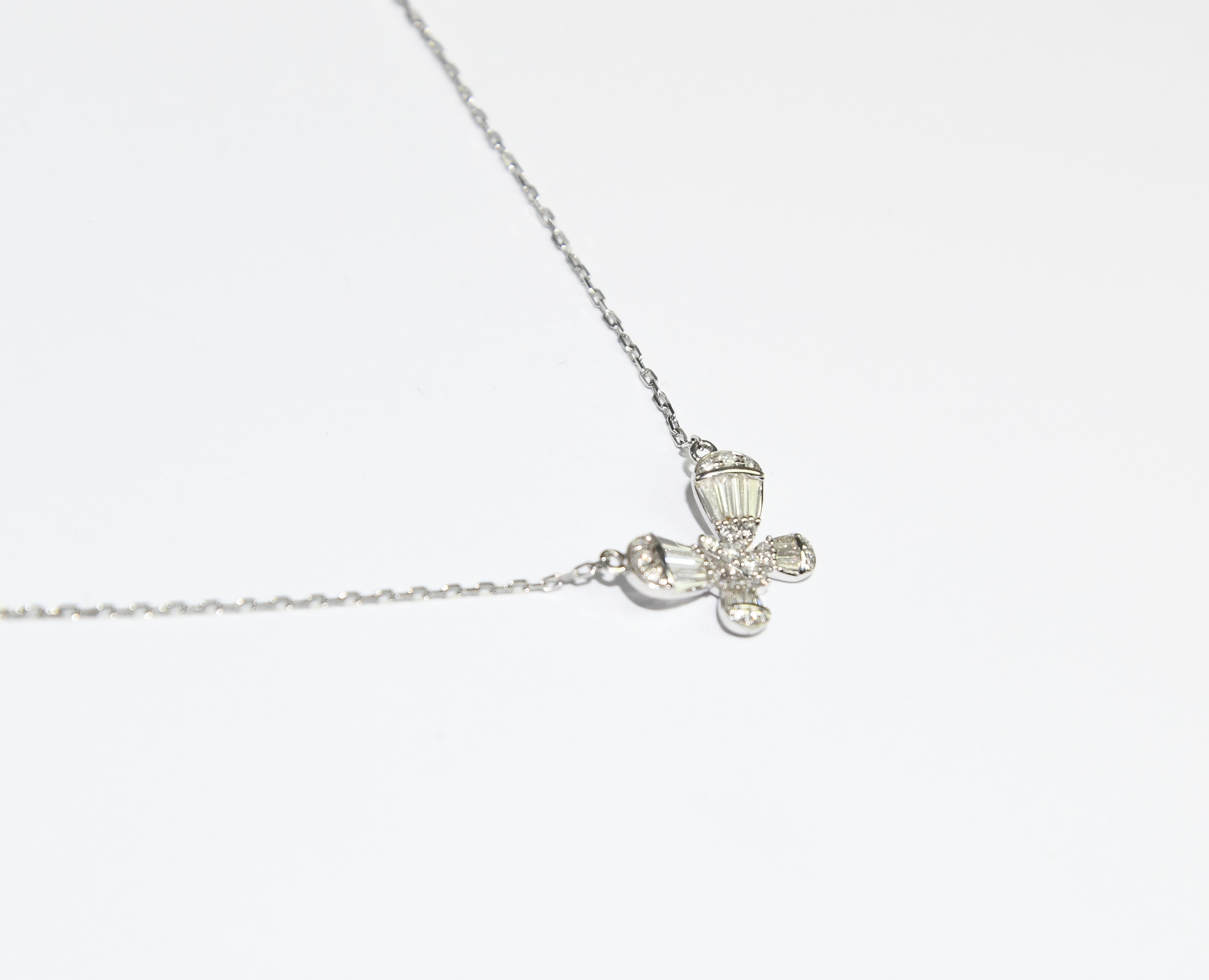 White Butterfly Necklace