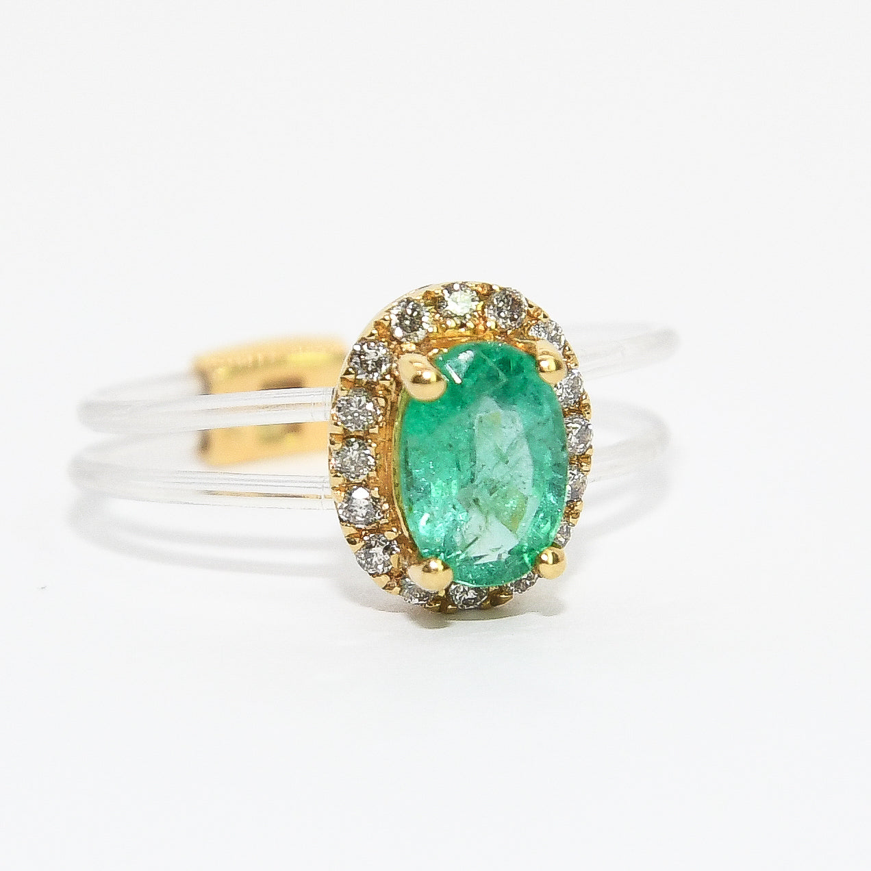 Floating Emerald Ring