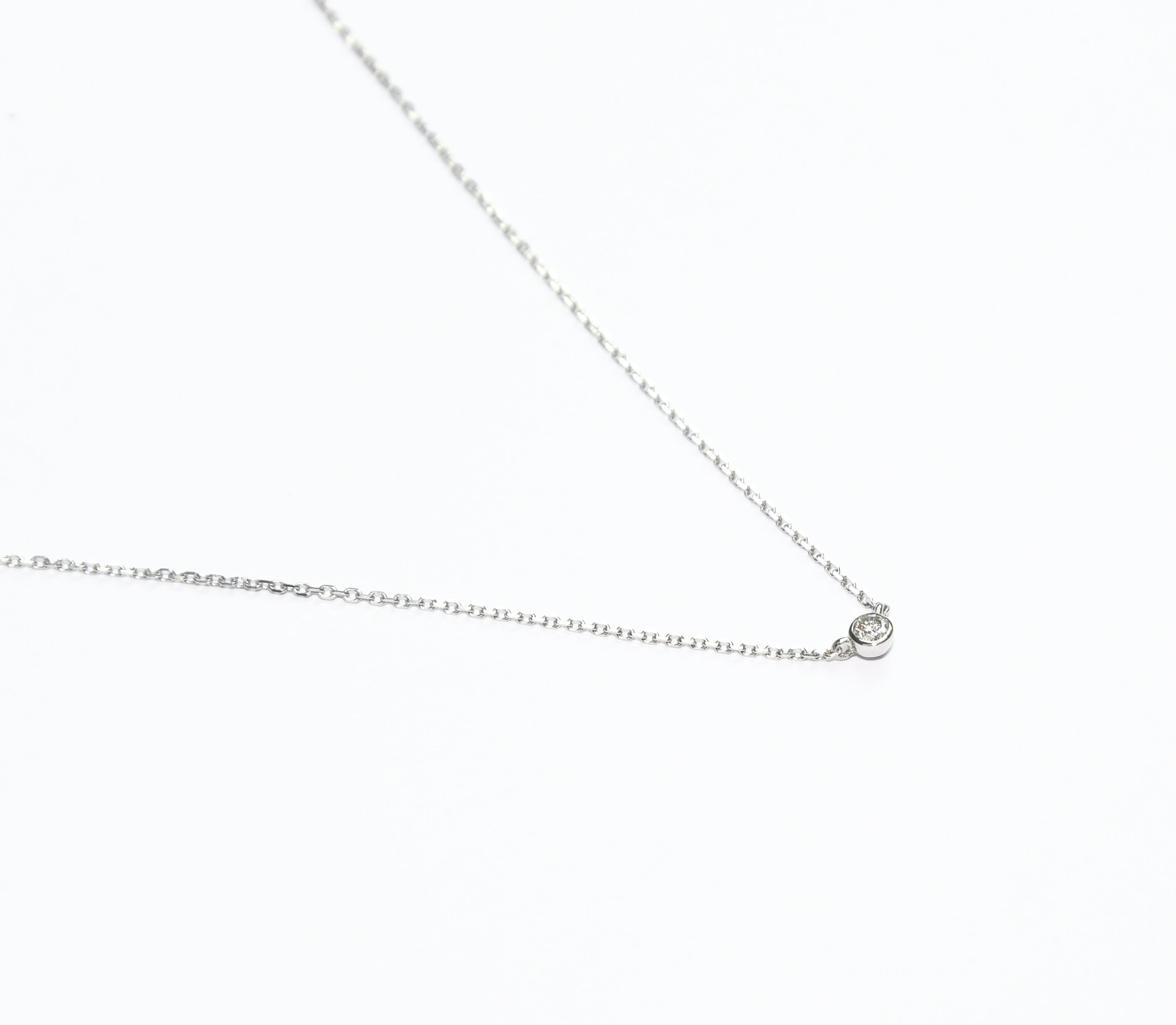 White Diamond Studd Necklace