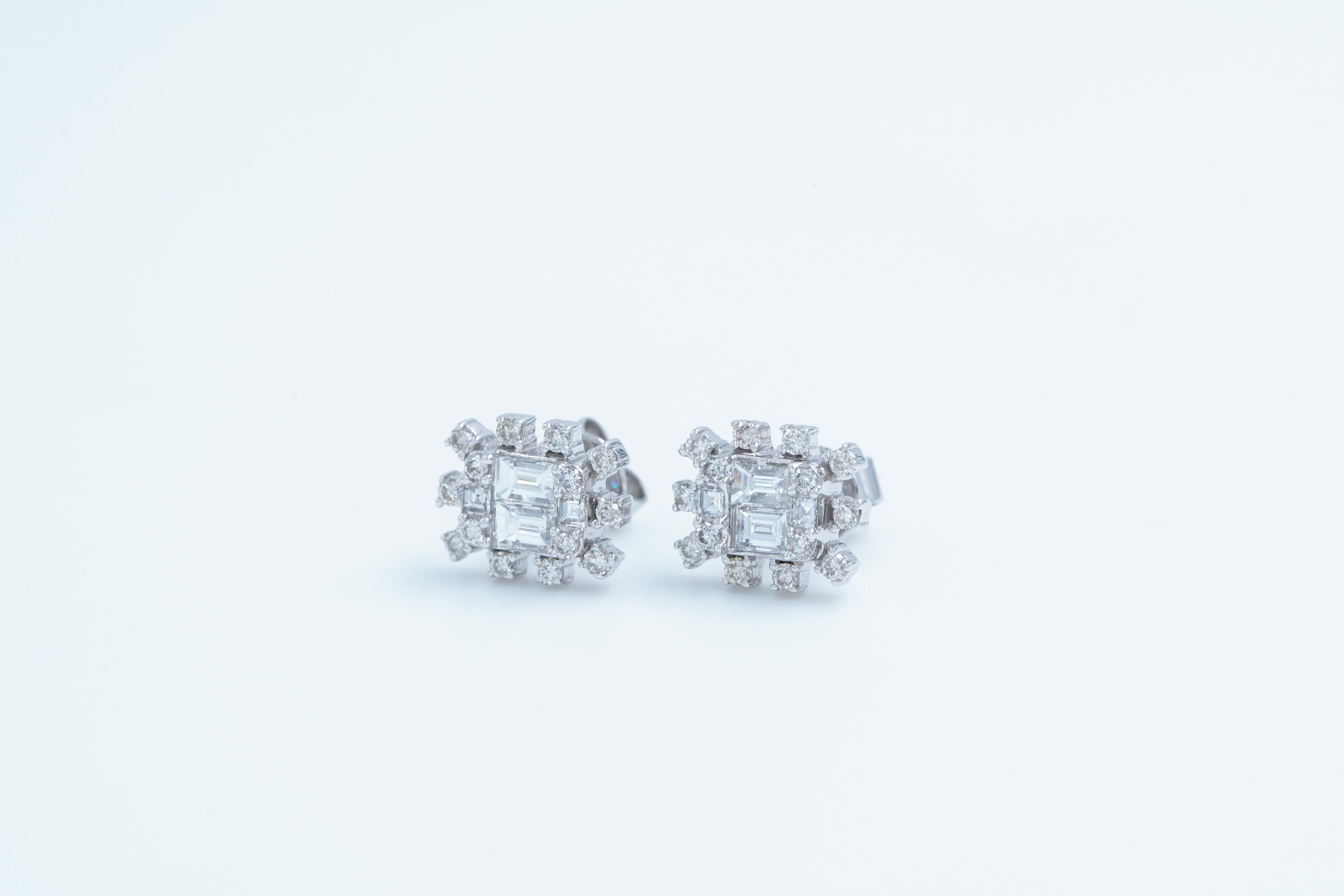 Diamond Sun Earrings