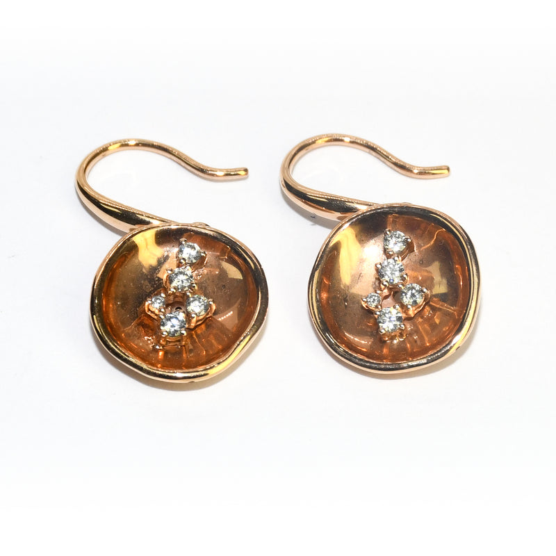 Gold Rock Earrings